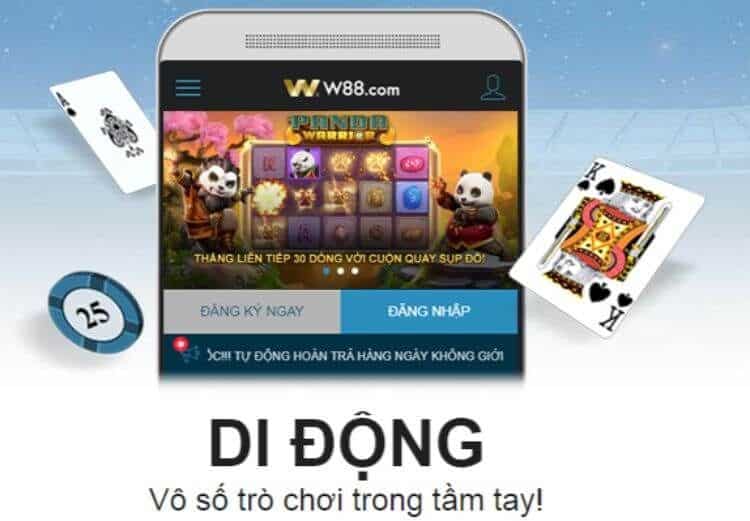 ứng dụng 5 trong 1 w88