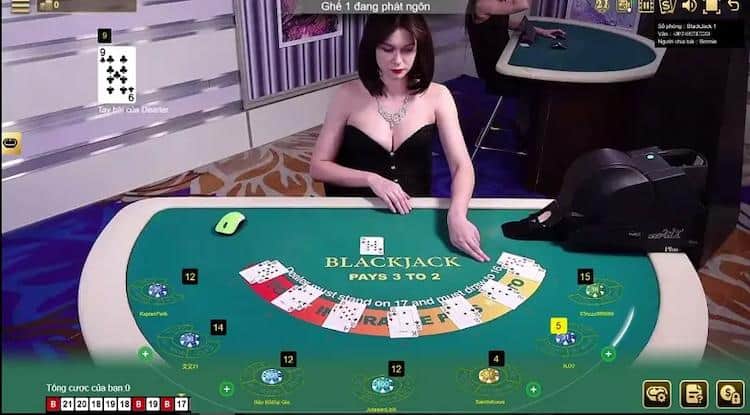Bàn chơi casino W88